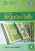 Buku Siswa Al-Qur'an Hadis Madrasah Aliyah X Kurikulum 2013