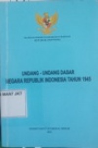Image of Undang Undang Dasar Negara Republik Indonesia Tahun 1945