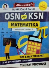 Image of Ultimate Modul Buku Soal & Bahas OSN KSN SMA MATEMATIKA Tips & Trik Tercepat Soal & Pembahasan Terupdate Tingkat PROVINSI